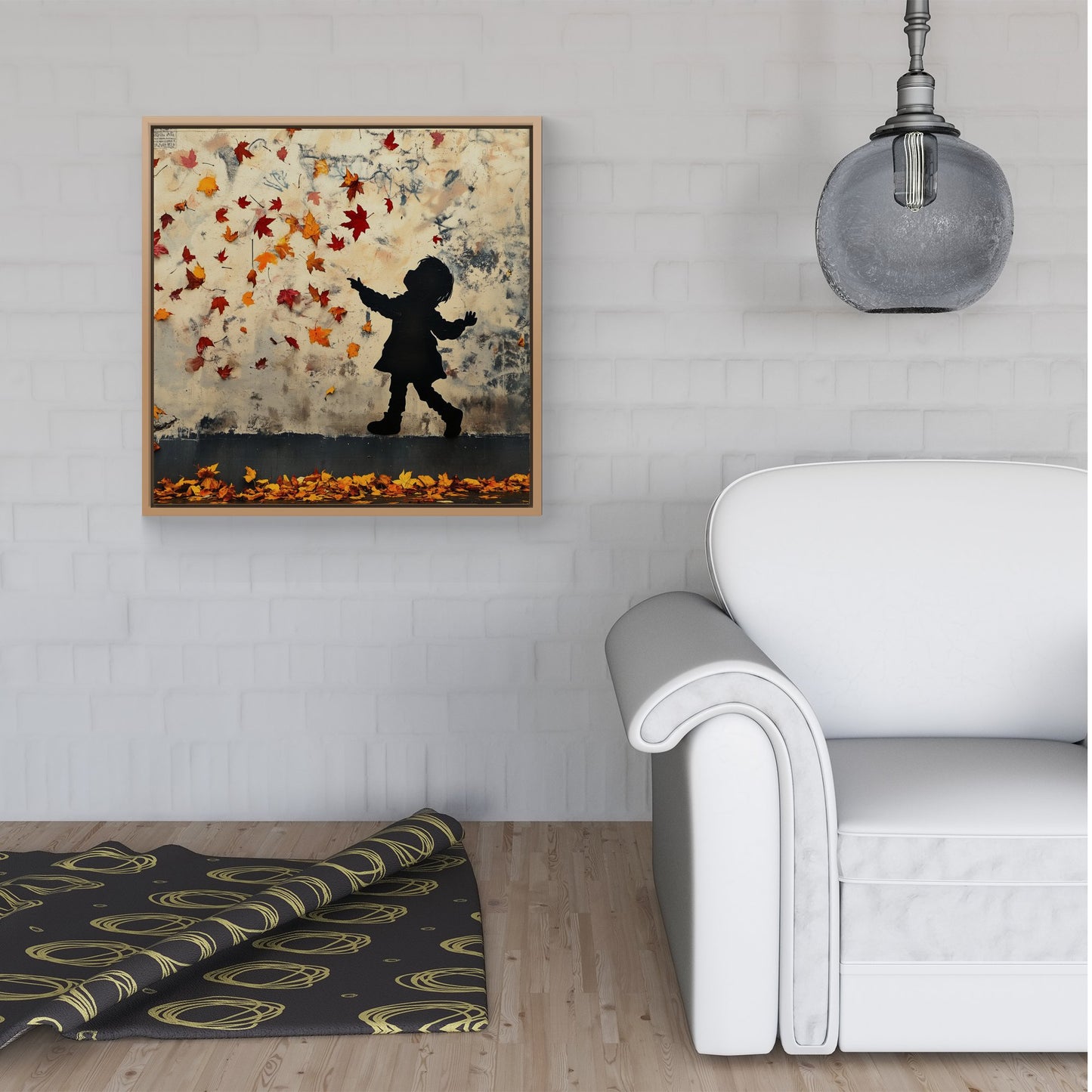 Memories Of Autumn Days Framed Canvas