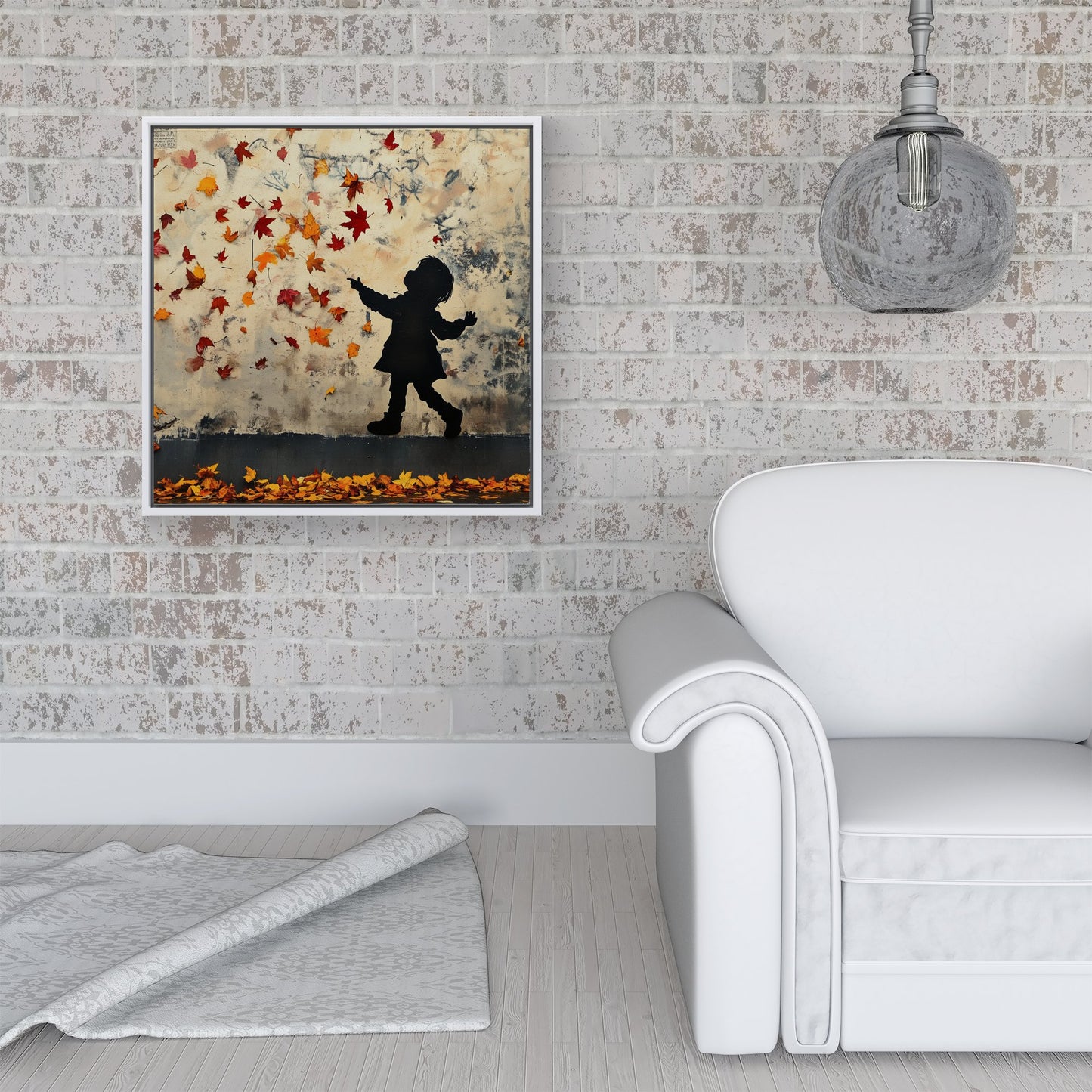 Memories Of Autumn Days Framed Canvas