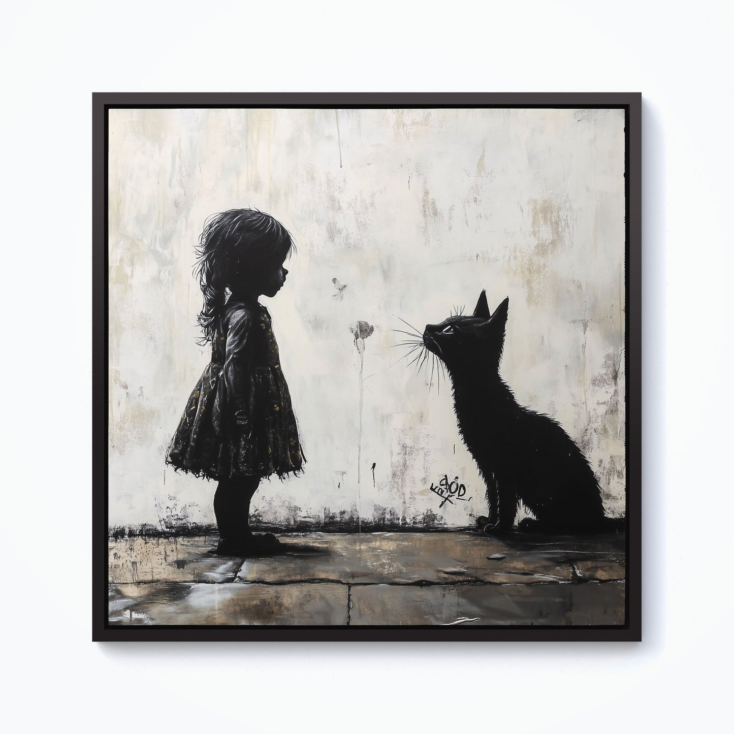 Memories Of Childhood Pets Framed Canvas