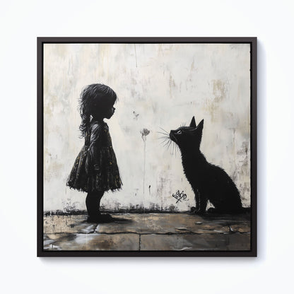 Memories Of Childhood Pets Framed Canvas