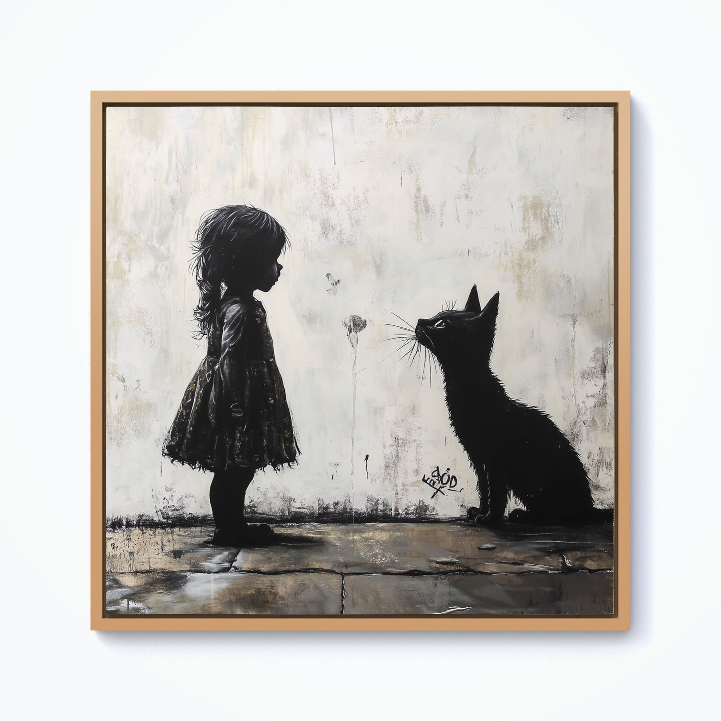 Memories Of Childhood Pets Framed Canvas