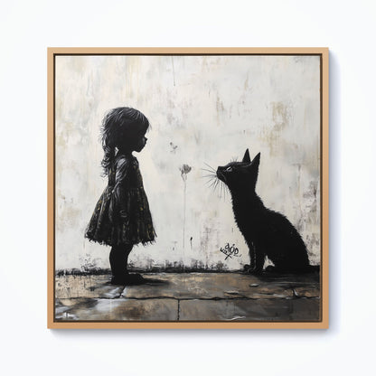 Memories Of Childhood Pets Framed Canvas