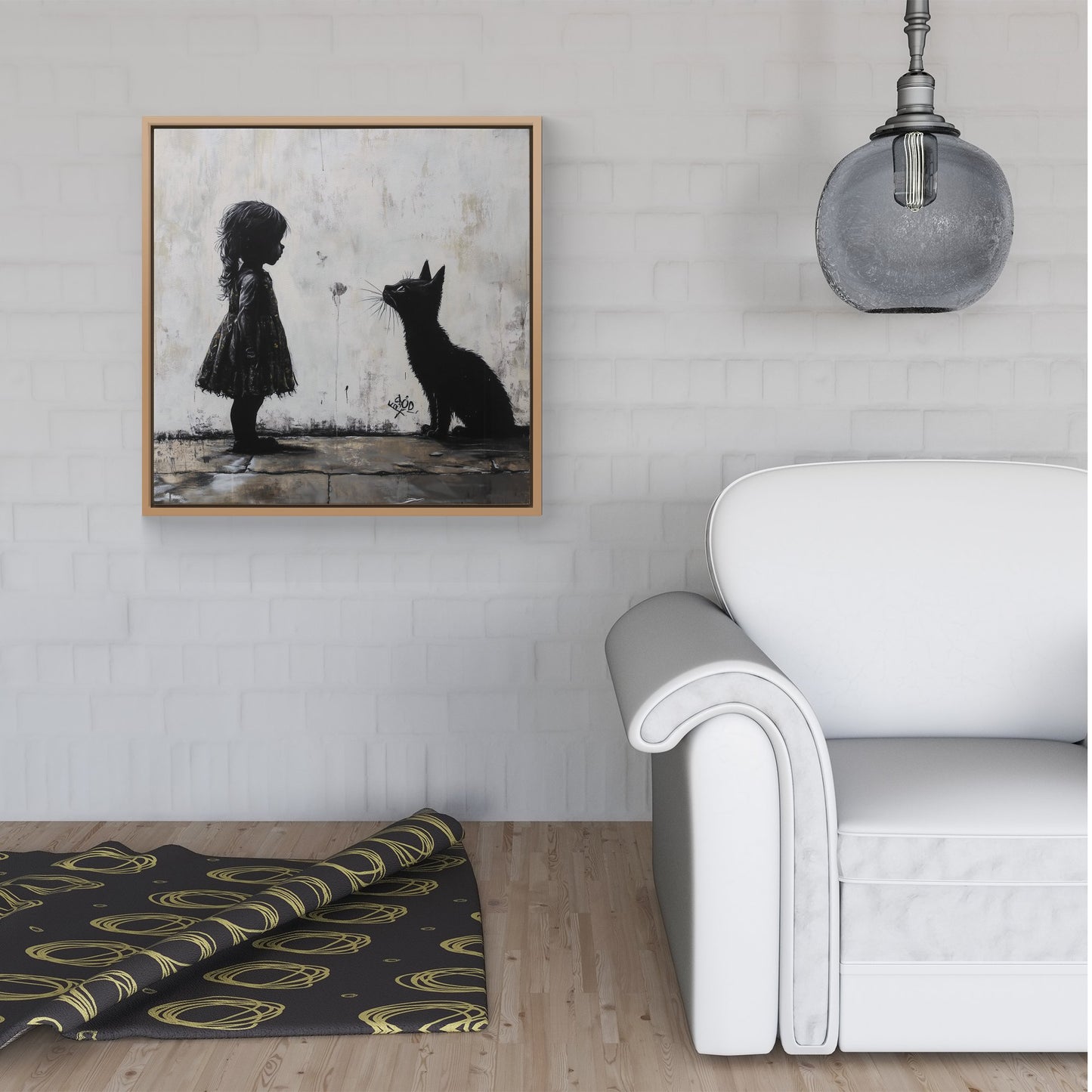 Memories Of Childhood Pets Framed Canvas