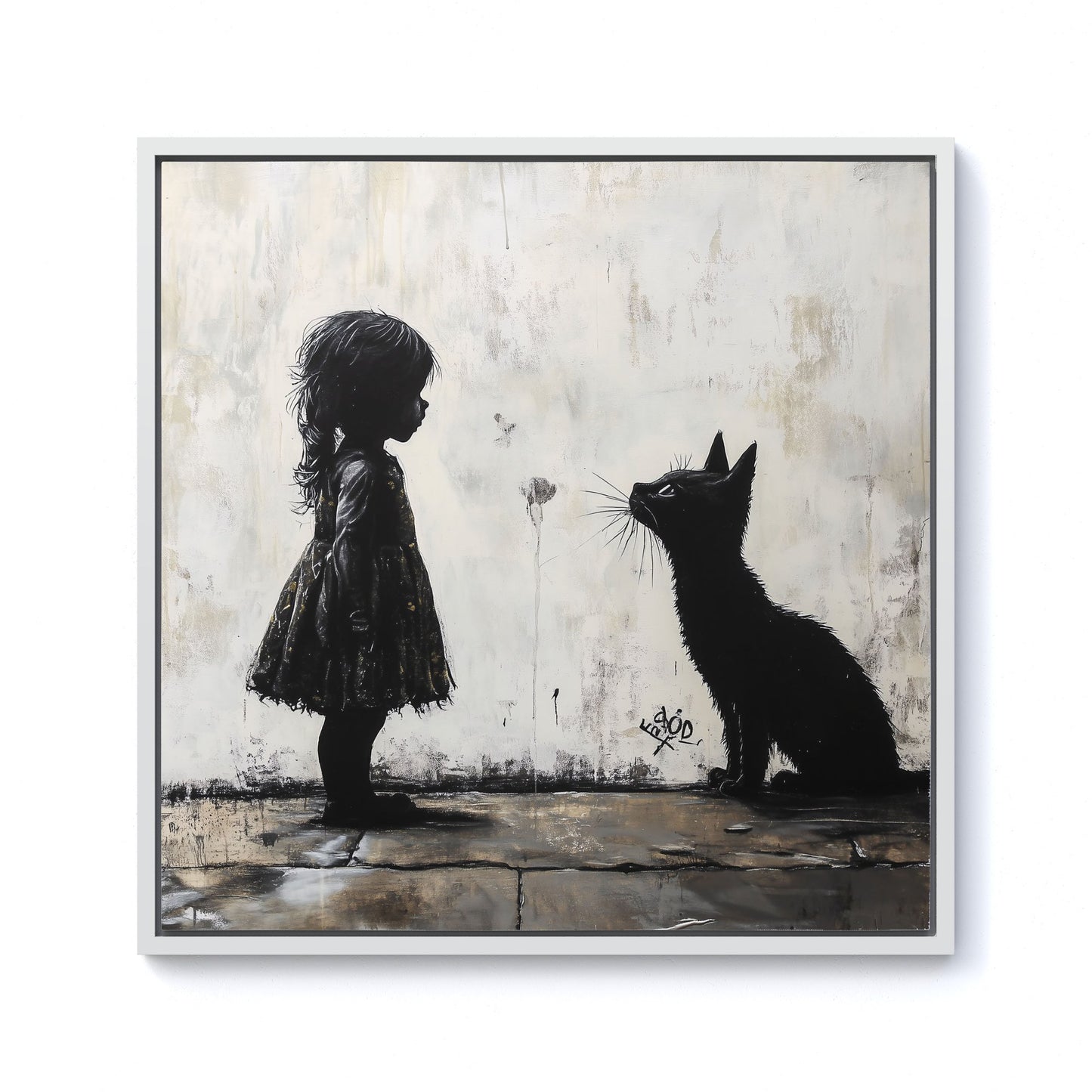Memories Of Childhood Pets Framed Canvas