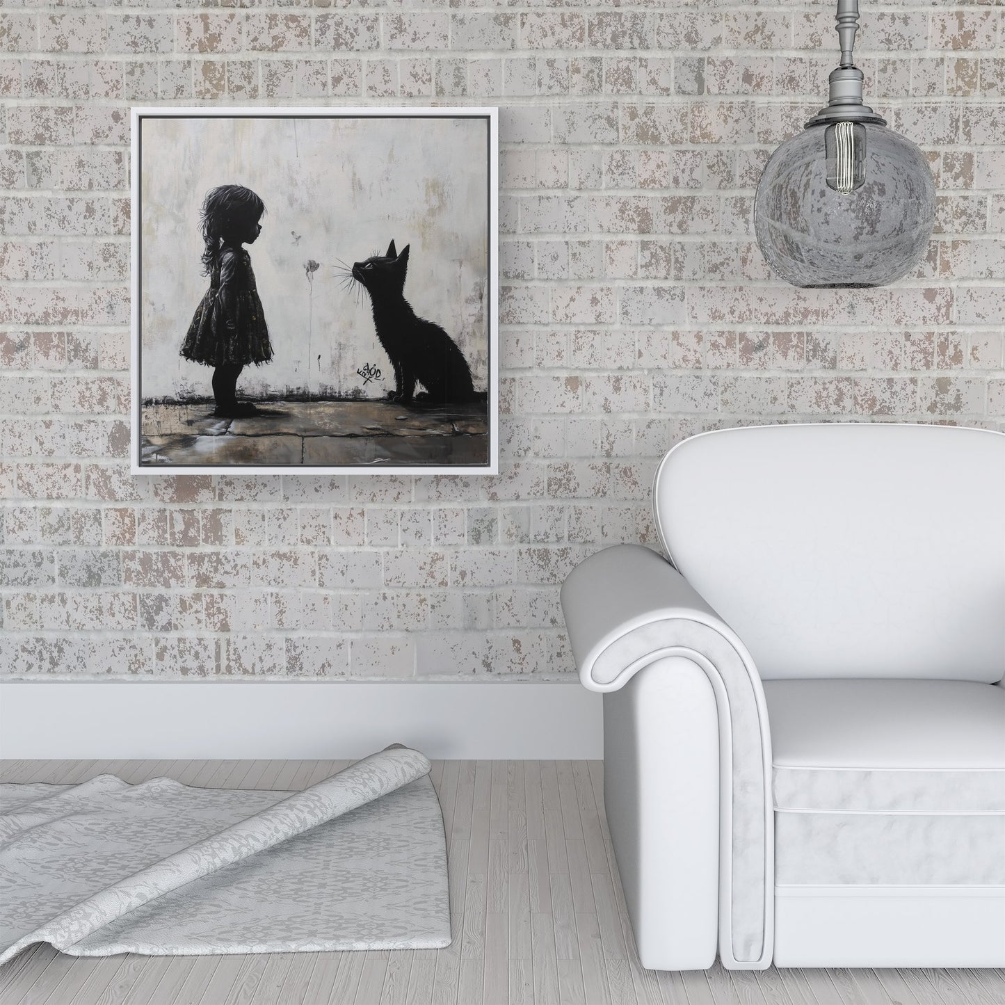 Memories Of Childhood Pets Framed Canvas