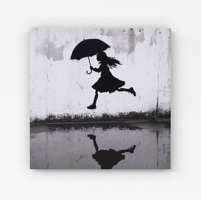 Jumping Over Puddles Canvas