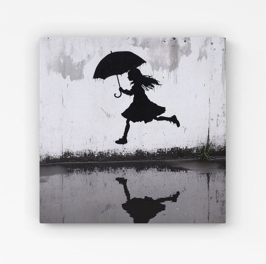 Jumping Over Puddles Canvas