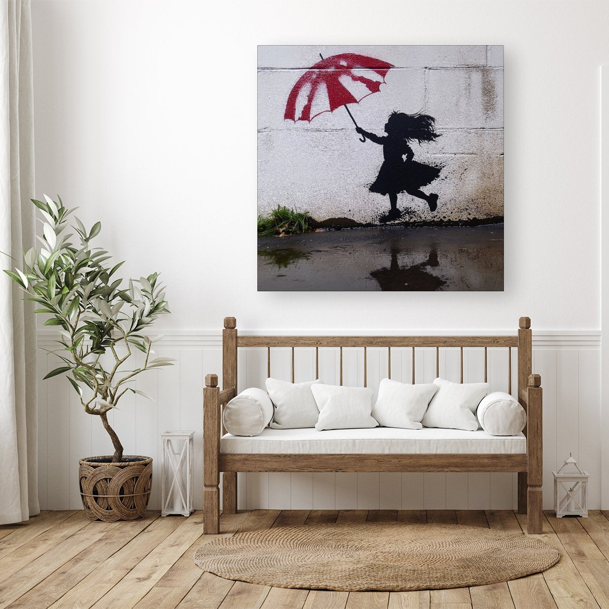 Memories Of Jumping In Puddles Canvas