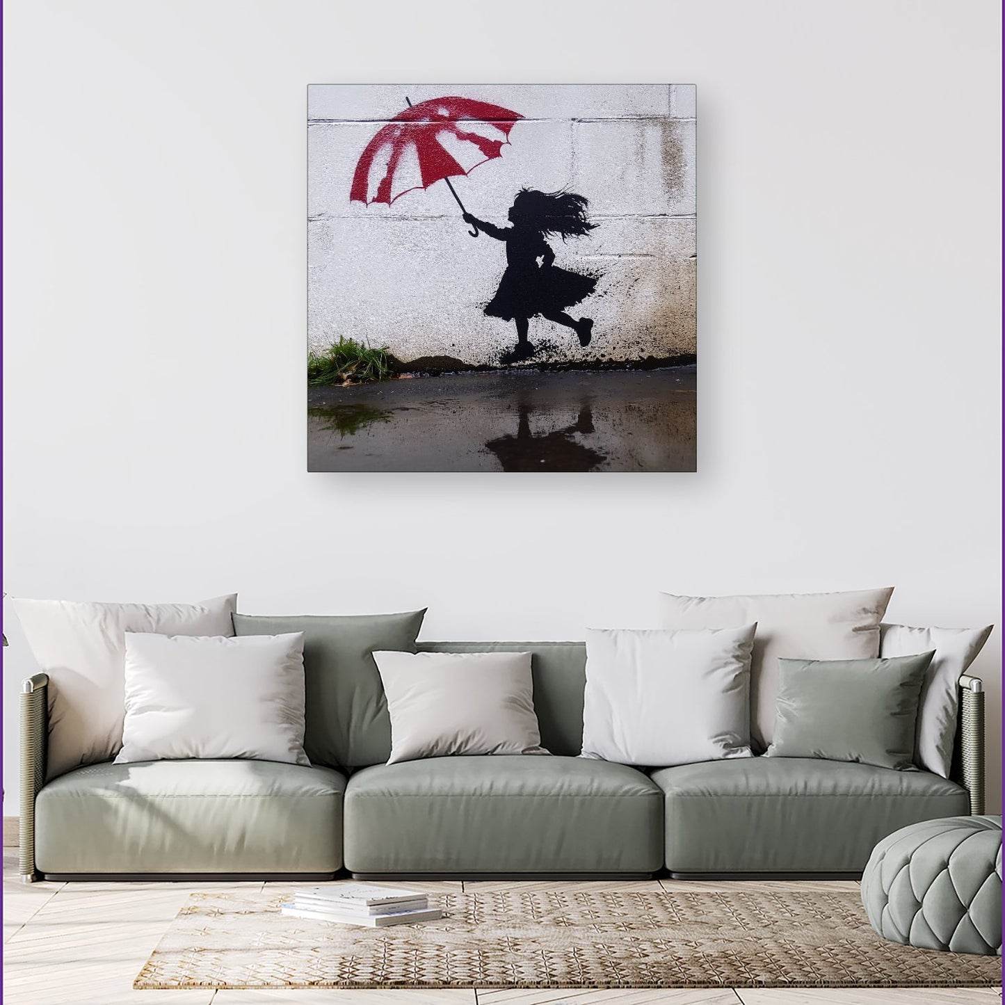 Memories Of Jumping In Puddles Canvas