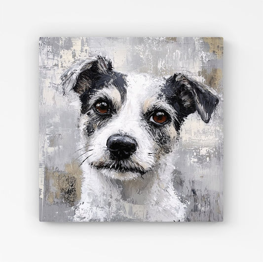 Thoughtful Terrier Dog Canvas