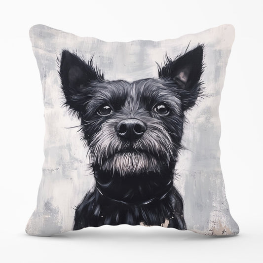 Banksy Inspired Little Terrier Dog Cushions
