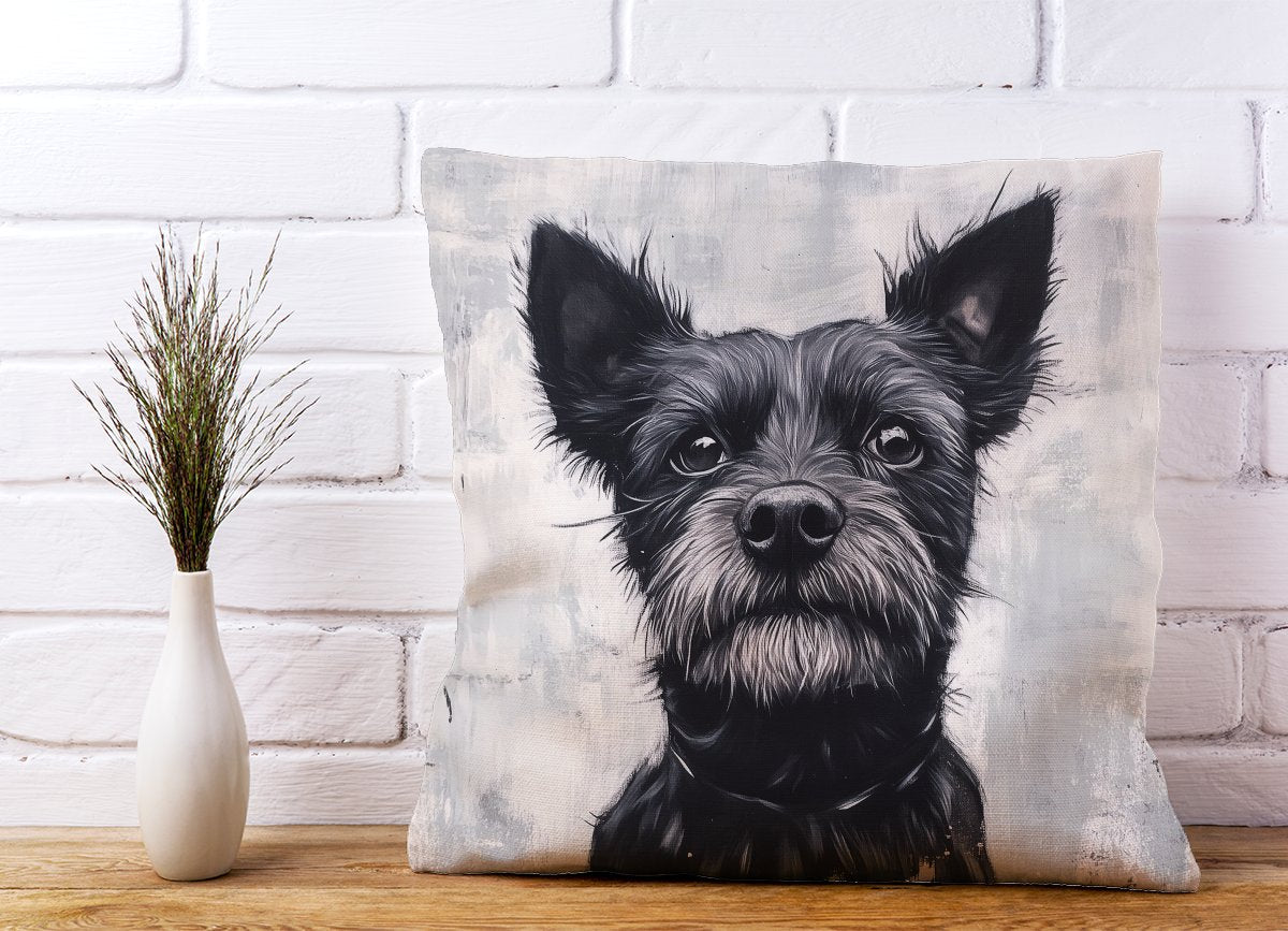 Banksy Inspired Little Terrier Dog Cushions