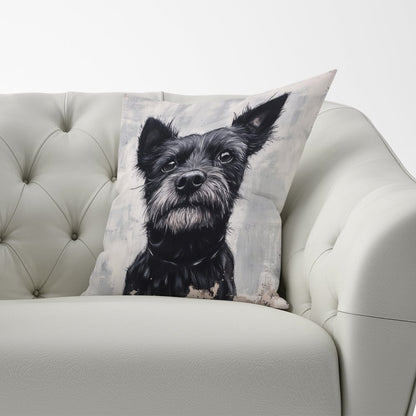 Banksy Inspired Little Terrier Dog Cushions