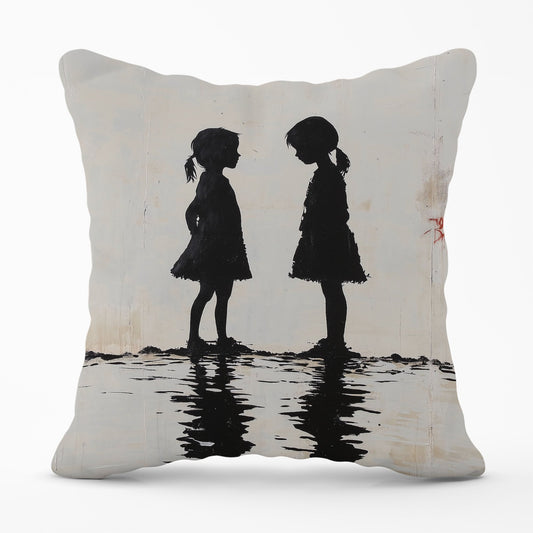 Silhouettes In The Rain Cushions