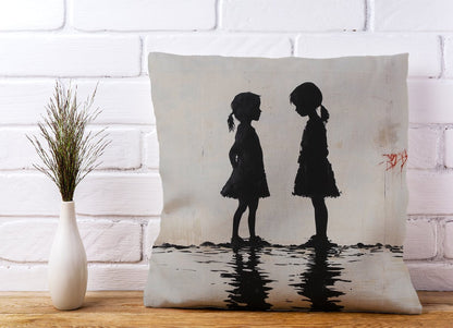 Silhouettes In The Rain Cushions