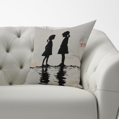 Silhouettes In The Rain Cushions
