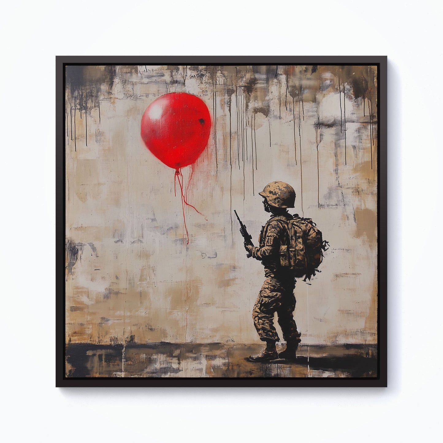 Hope During War Framed Canvas