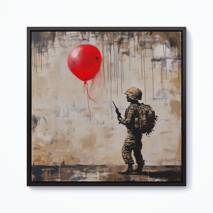Hope During War Framed Canvas