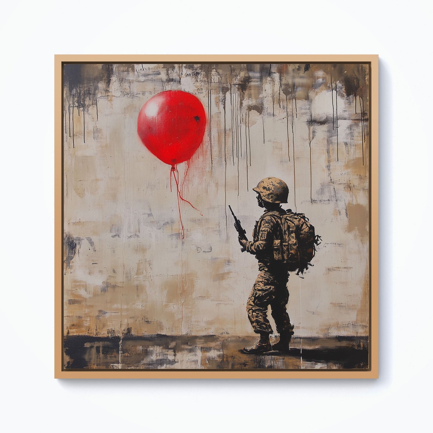 Hope During War Framed Canvas