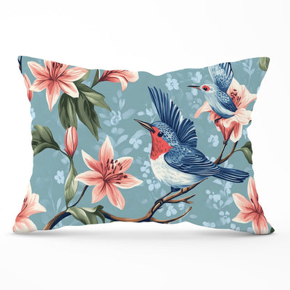Birds On A Branch, Amongst The Lillies Cushions