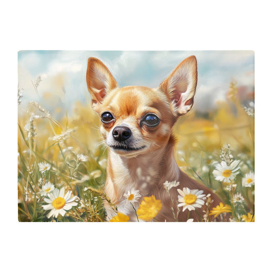 Chihuahua In A Summer Meadow  Chopping Board