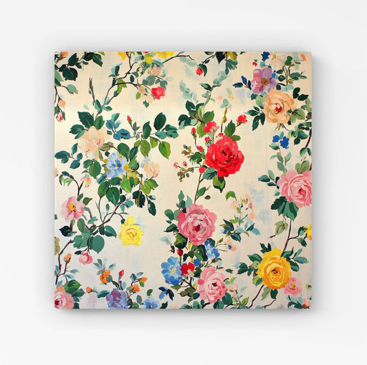 Collection Of Summer Garden Flowers Canvas