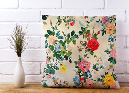 Collection Of Summer Garden Flowers Cushions