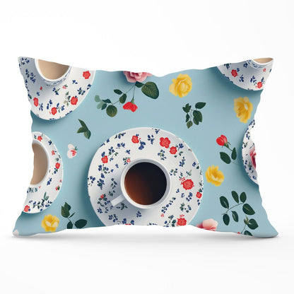 Tea Cups And Roses Cushions