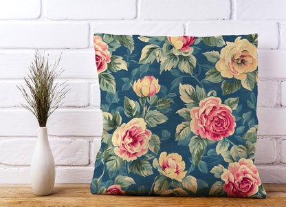 Painting Of Vintage Roses Cushions