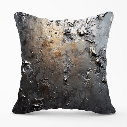 Grey Gold Textures Cushions