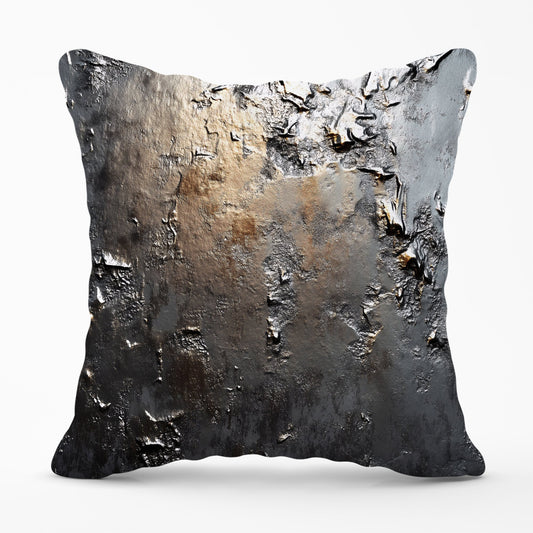 Grey Gold Textures Cushions