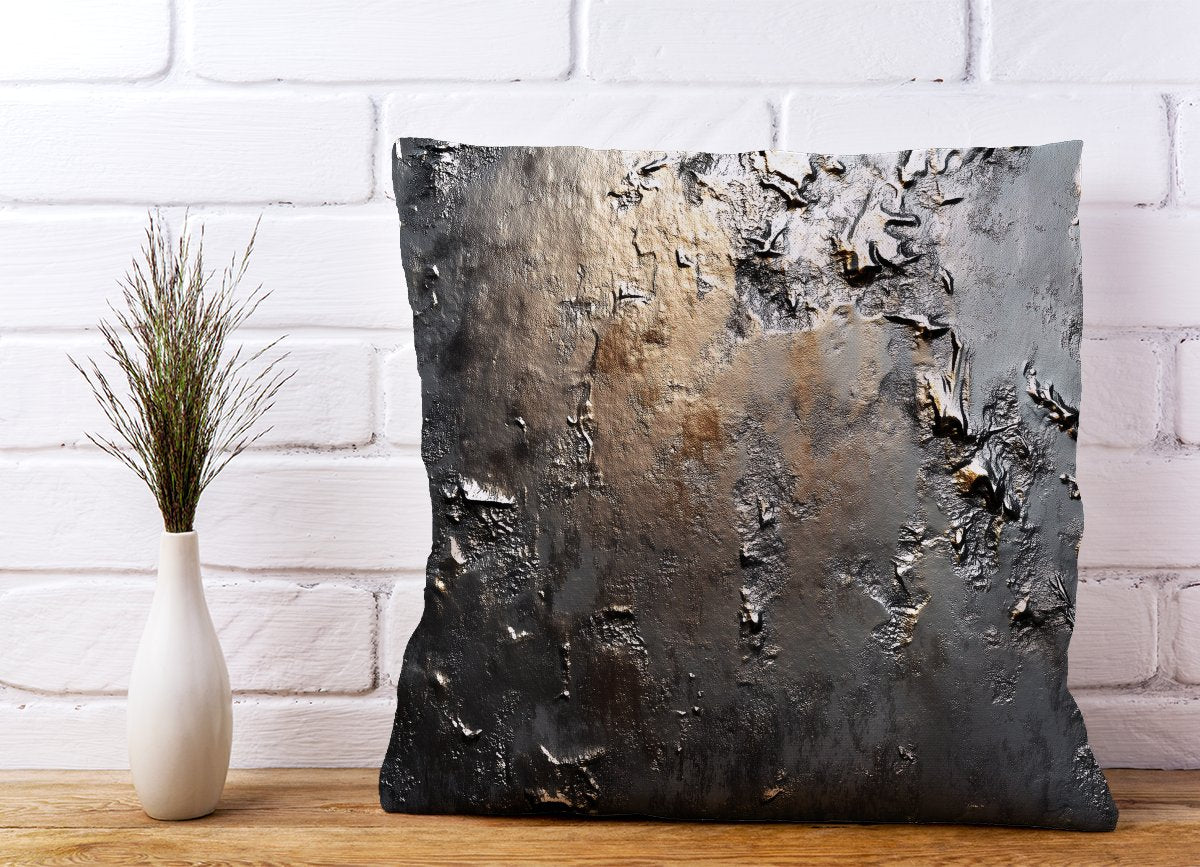 Grey Gold Textures Cushions