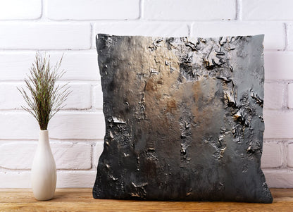 Grey Gold Textures Cushions