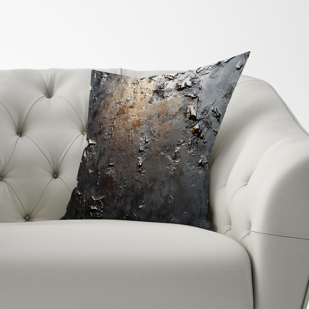 Grey Gold Textures Cushions