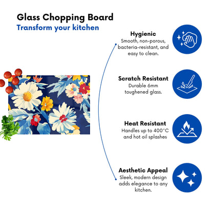 Bright Spring Flowers In Bloom Chopping Board