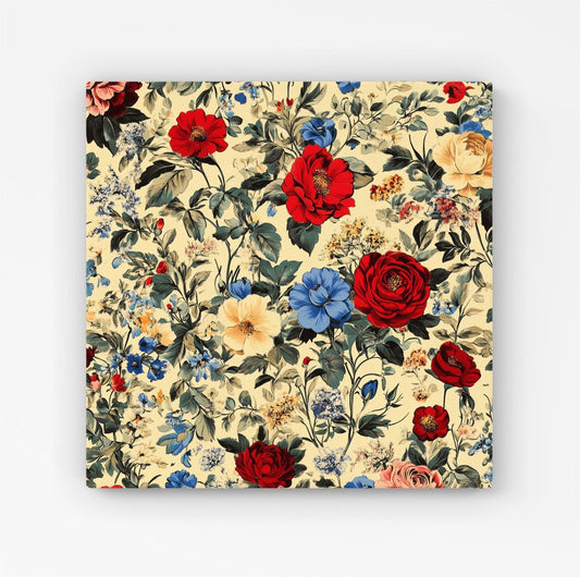 Vintage Roses And Buds Canvas