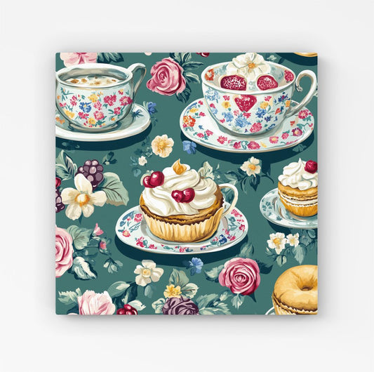 Vintage Tea Party  Canvas