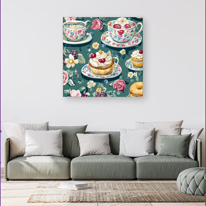 Vintage Tea Party  Canvas