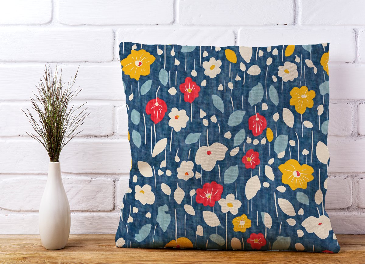 Falling Flowers In The Rain Cushions