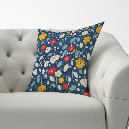 Falling Flowers In The Rain Cushions