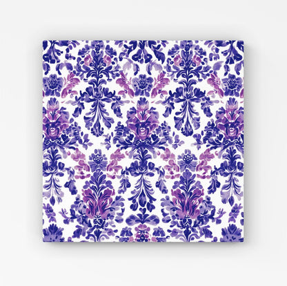 Vintage Purple Pattern Canvas