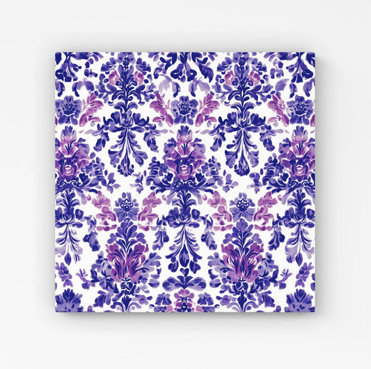 Vintage Purple Pattern Canvas
