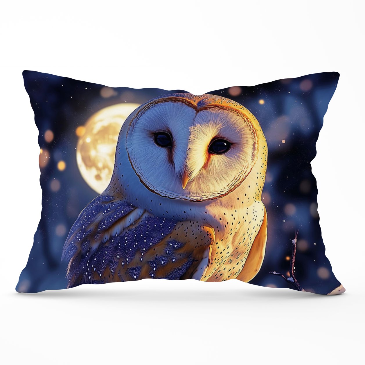 Barn Owl By The Light Of The Moon Cushions