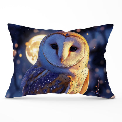 Barn Owl By The Light Of The Moon Cushions