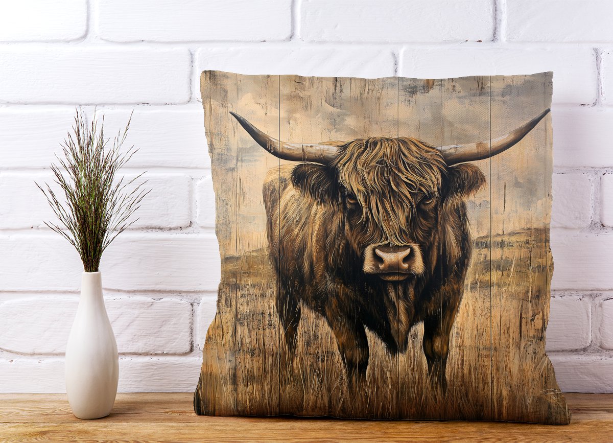 Old Style Highland Cow Cushions