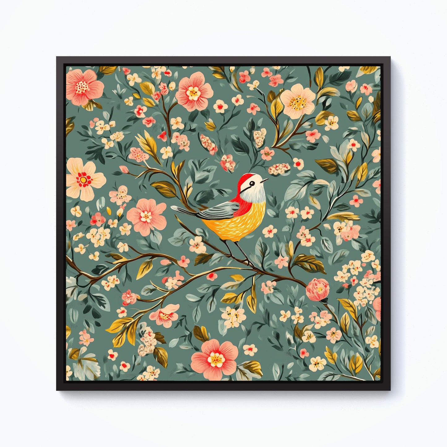 Chilling In The Branches Framed Canvas