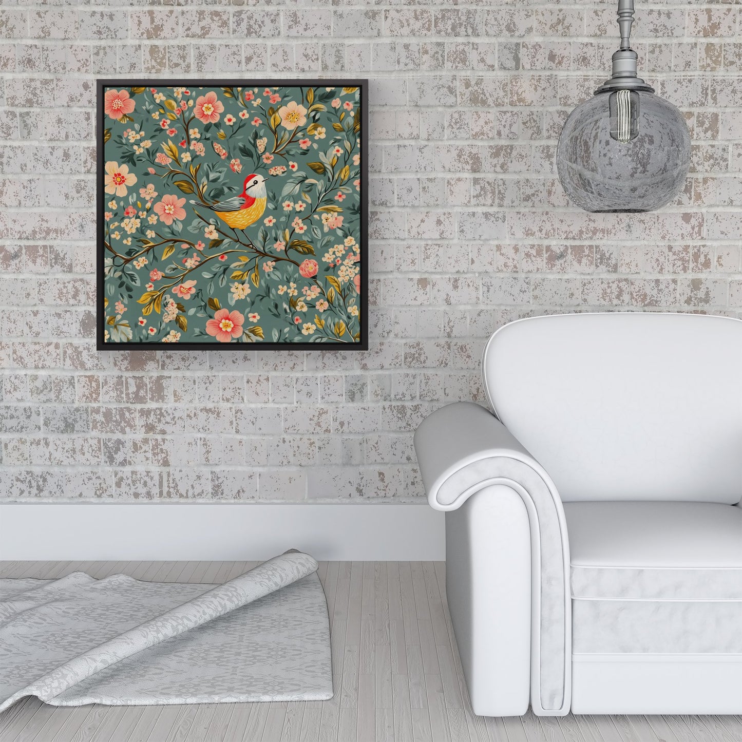 Chilling In The Branches Framed Canvas