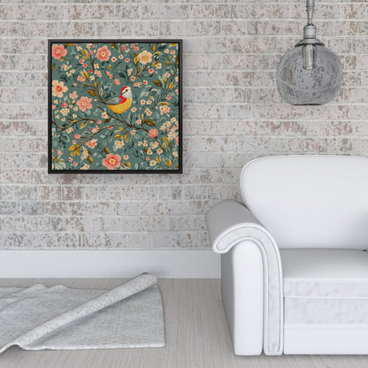 Chilling In The Branches Framed Canvas