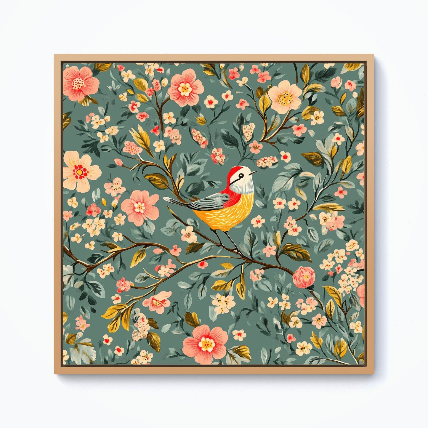 Chilling In The Branches Framed Canvas