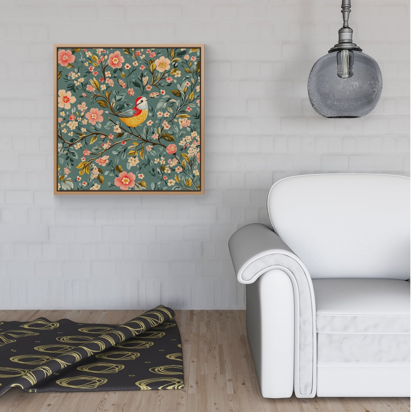Chilling In The Branches Framed Canvas